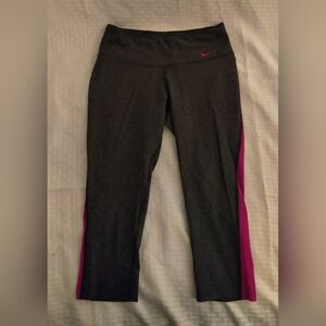 Nike Dri Fit Black And Pink Leggings